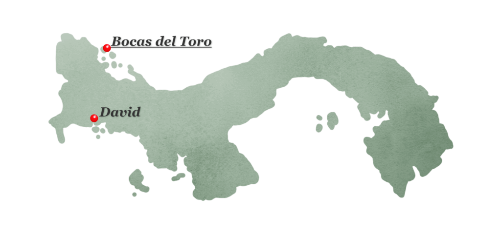 Karte Bocas